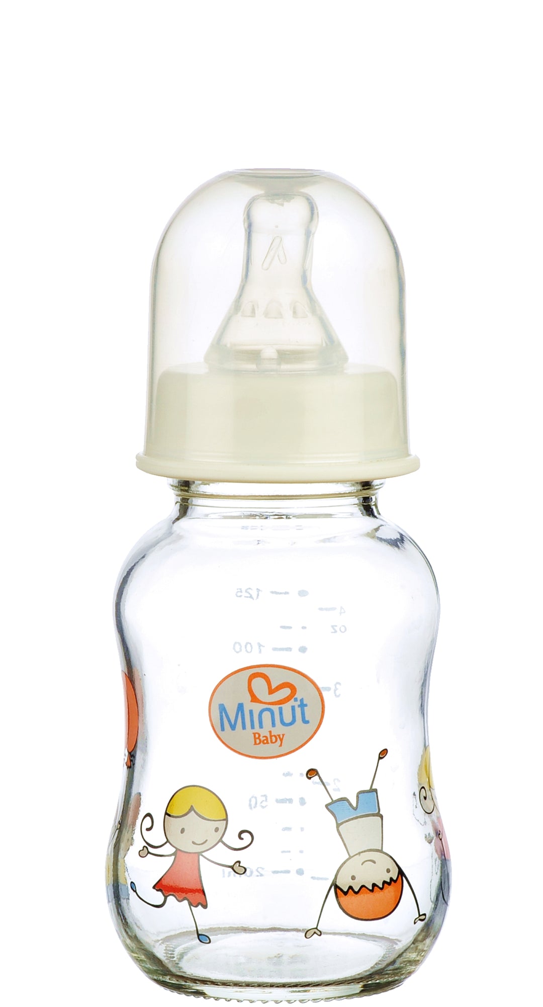 Biberon tetina silicon rotunda si capac +0luni 150ml - Vision Trading