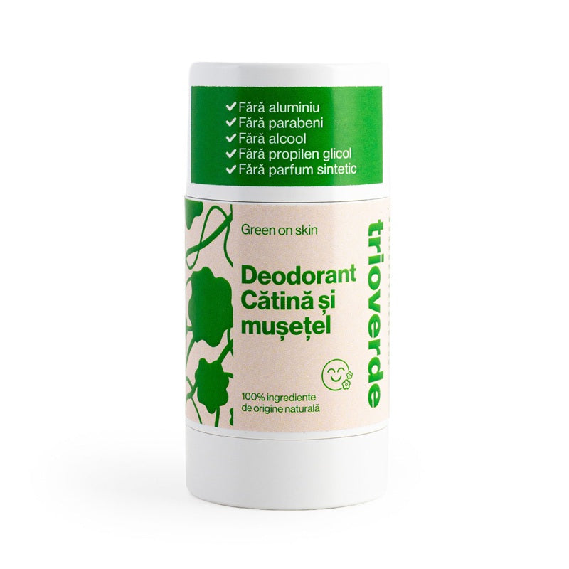 Deodorant roll-on cu catina si musetel, 60g - Trio Verde