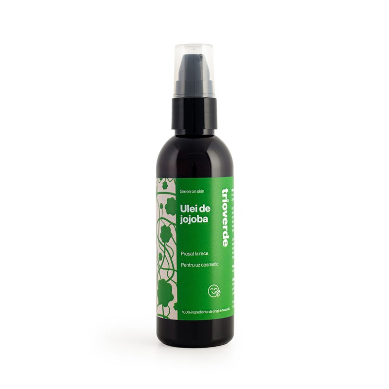 Ulei de jojoba presat la rece (Uz Cosmetic), 100ml - Trio Verde