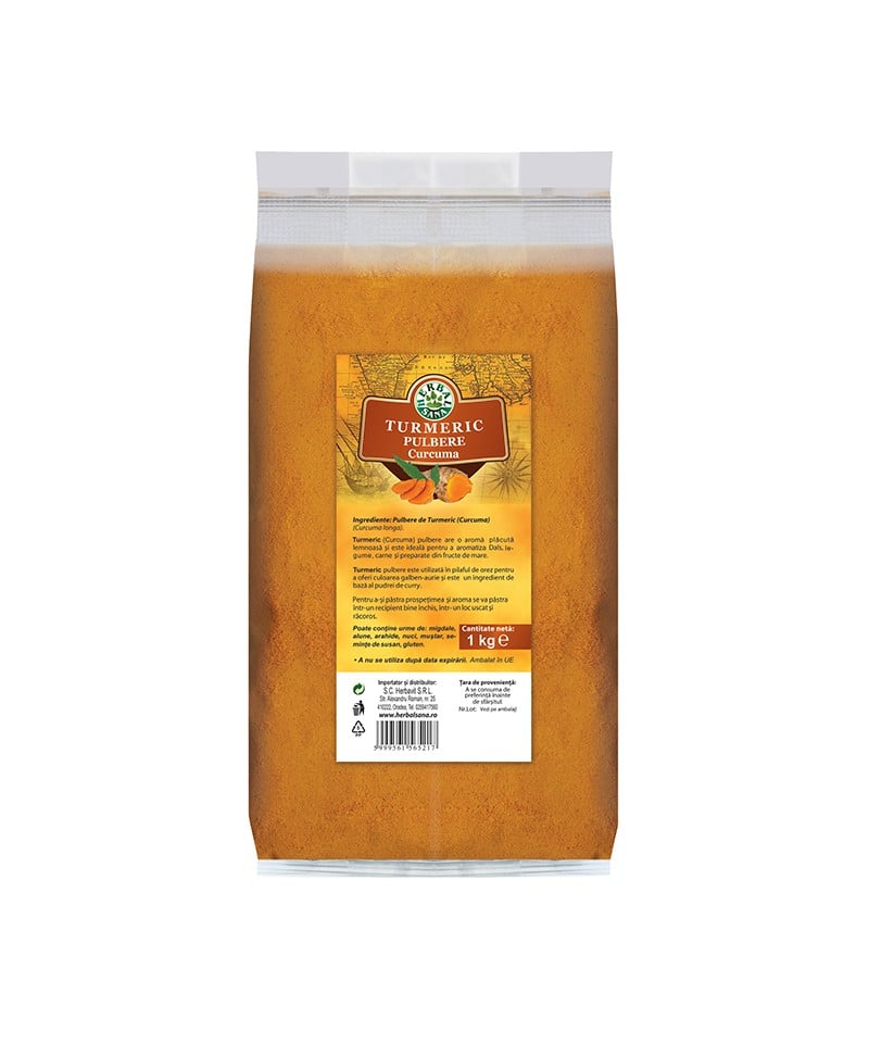 Turmeric (curcuma) pulbere 1kg - Herbavit
