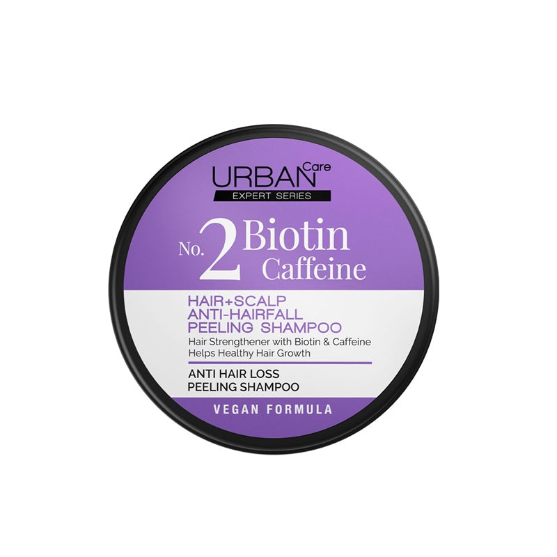 Sampon peeling sare de mare biotina cafeina nr2 200gr - Urban Care
