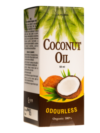 Ulei din nuca de cocos 50ml - Adya Green Pharma