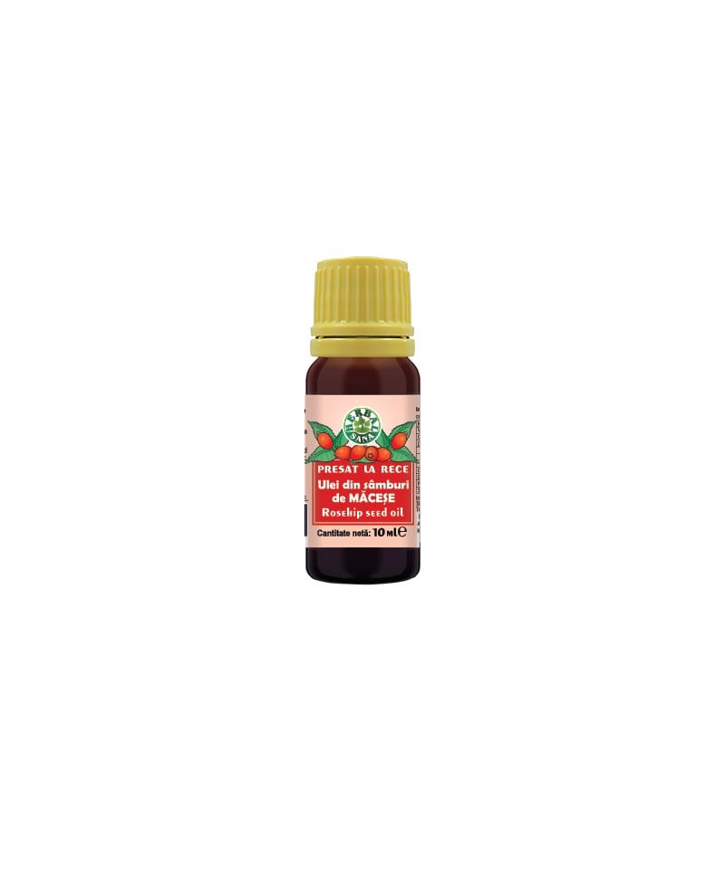 Ulei din samburi macese presat la rece 10ml - Herbavit