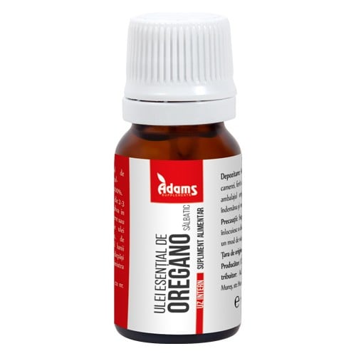 Ulei esential de oregano 10ml (uz intern) - Adams Vision