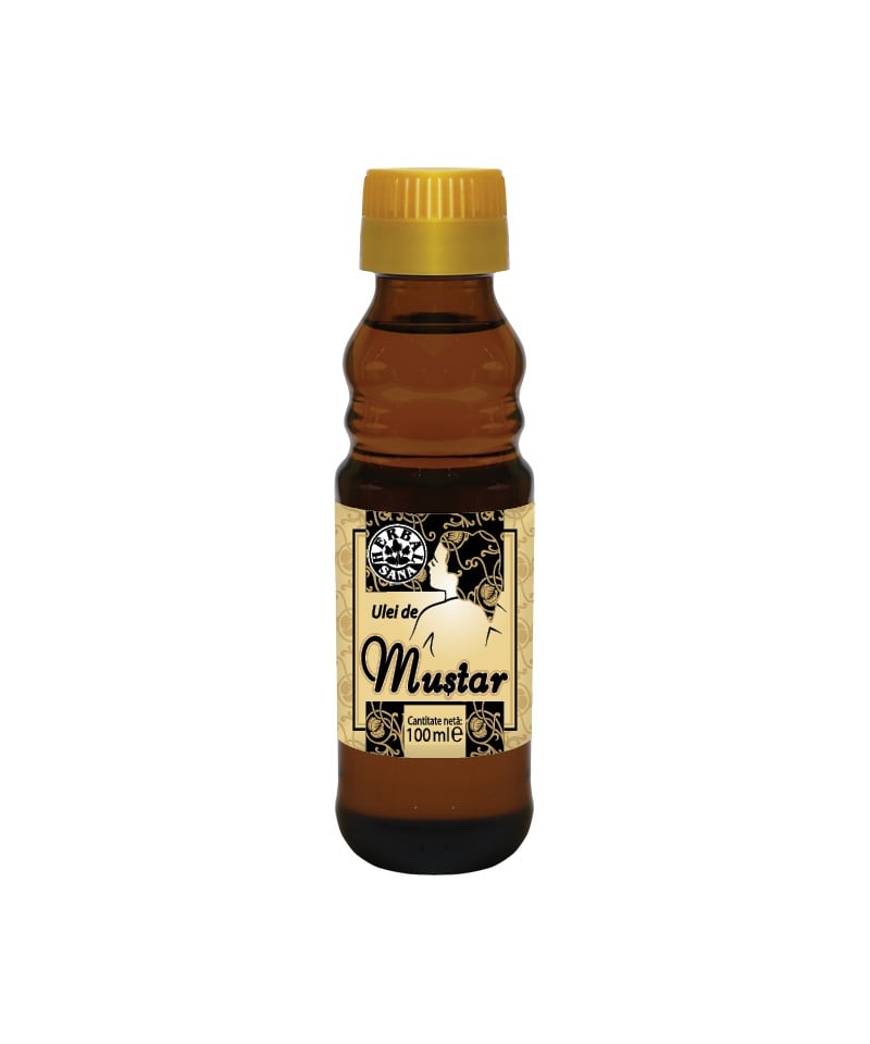 Ulei mustar presat la rece 100ml (uz intern) - Herbavit