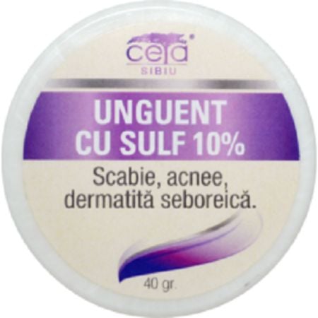 Unguent sulf 10%  cutie 40gr - Ceta