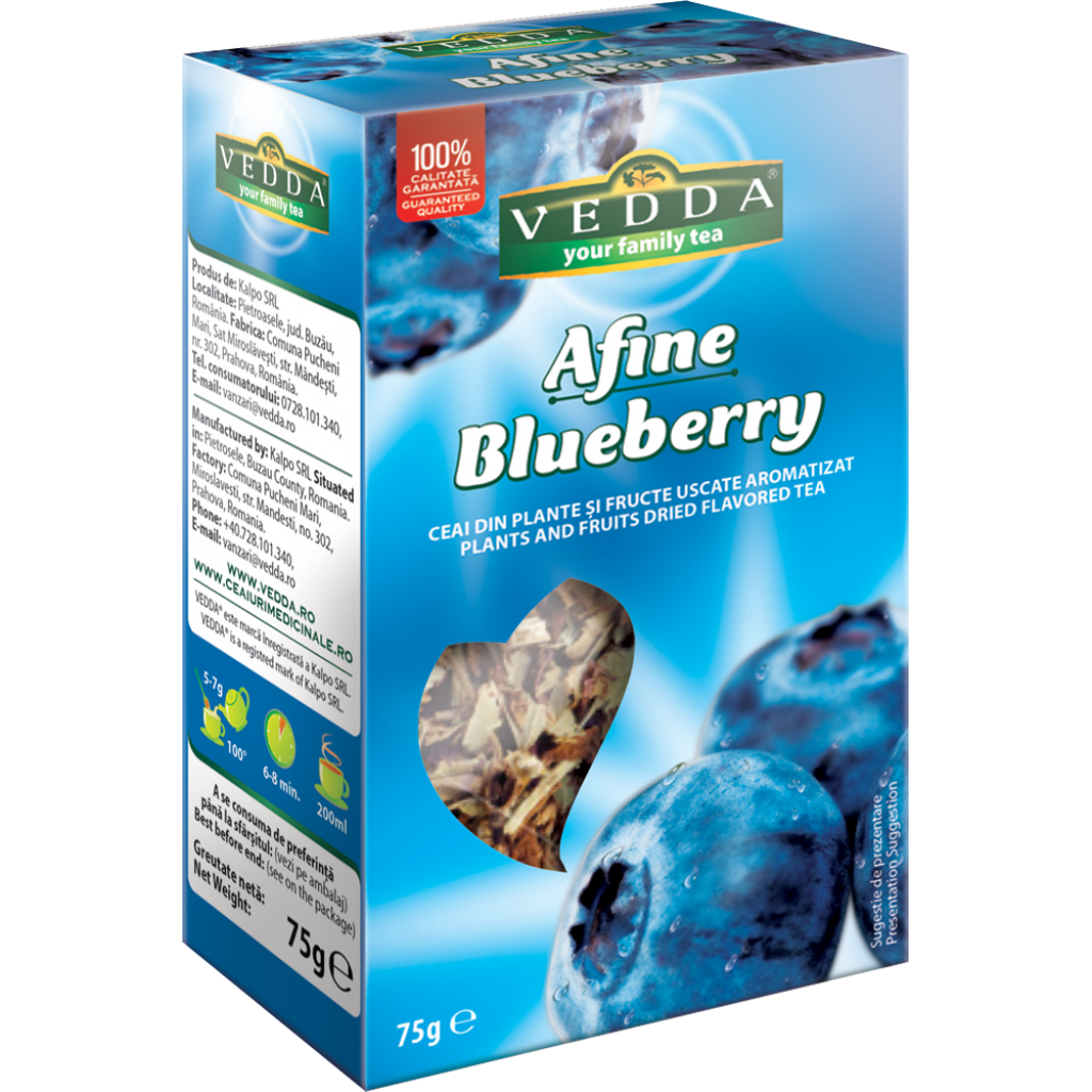 Ceai de afine si fructe uscate aromatizat 75gr - Vedda