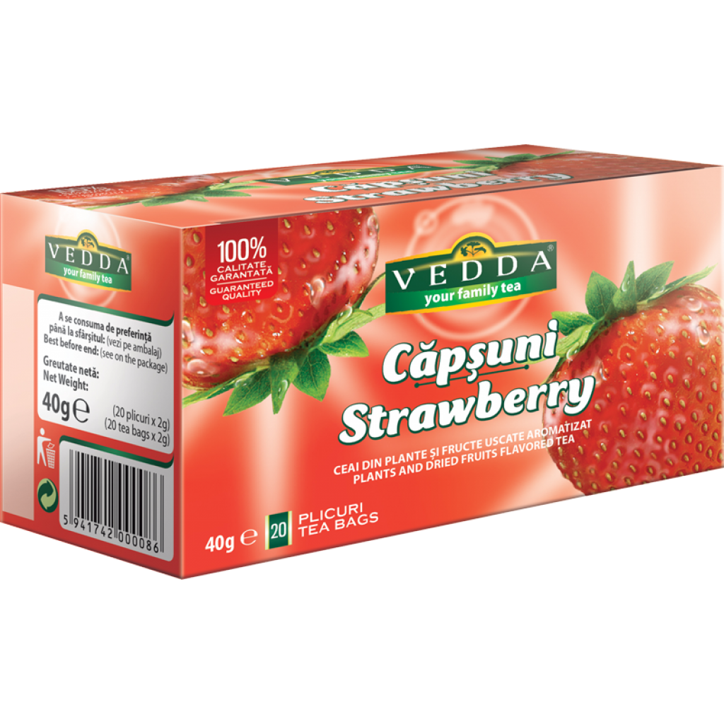 Ceai de capsuni 2gr*20dz - Vedda