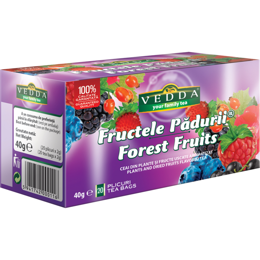 Ceai de fructe padure 2gr*20dz - Vedda