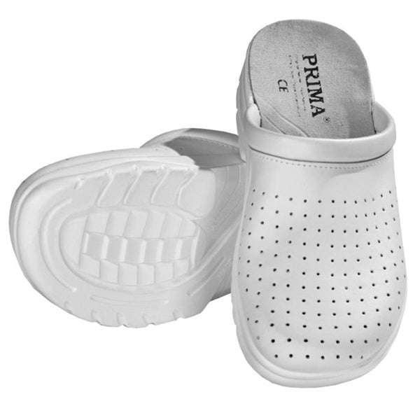 Saboti piele albi mas 37 - Vetro Design