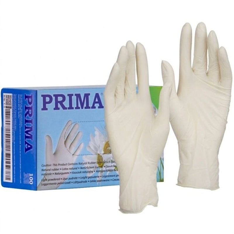 MANUSI EXAMINARE LATEX USORPUDRATE M (ALB) 100BUC/CUTIE - Vetro Design