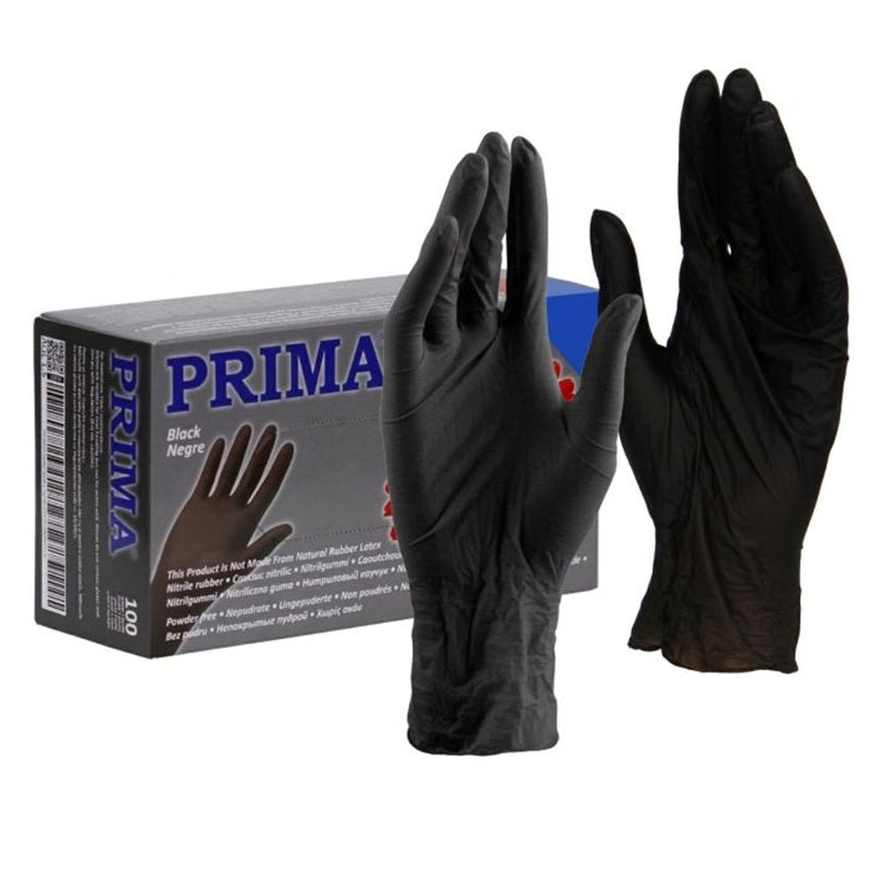 MANUSI EXAMINARE NITRIL NEPUDRATE S (NEGRE) 100BUC/CUTIE - Vetro Design