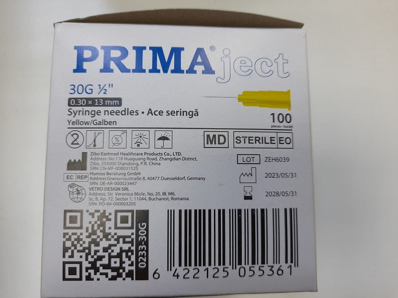 Ace seringa g30 0,30*13mm galben - Vetro Design