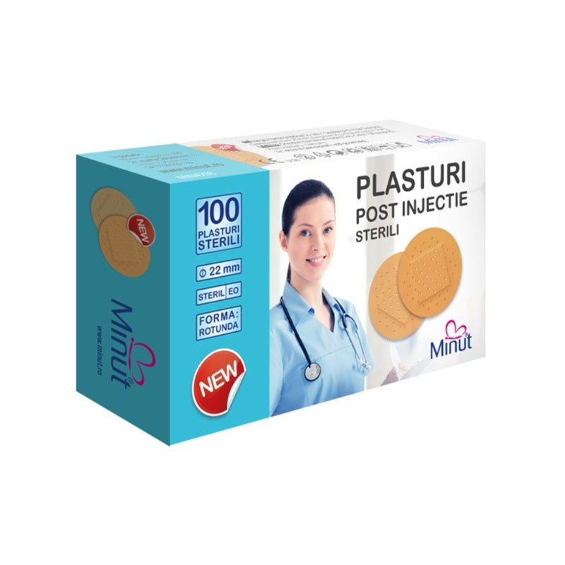 Plasturi injectie-sterili 22mm 100buc - Vision Trading