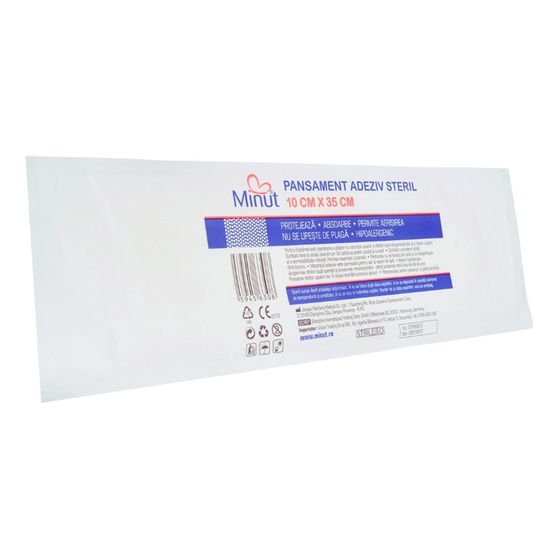 Pansament adeziv steril pore 10*35cm - Vision Trading