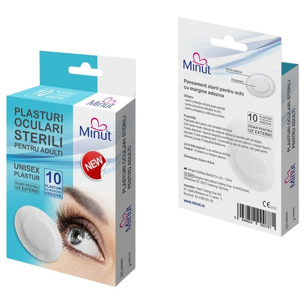 Plasturi pentru ochi adulti minut 10buc - Vision Trading