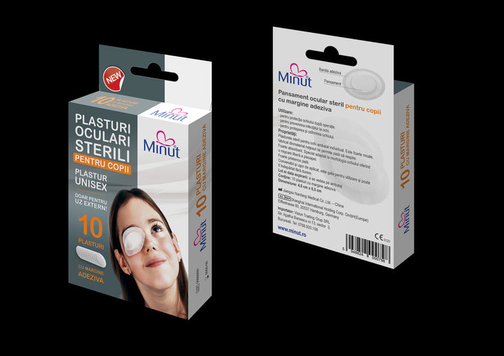 Plasturi pentru ochi, copii, 10 bucati (minut)-VISI.00092