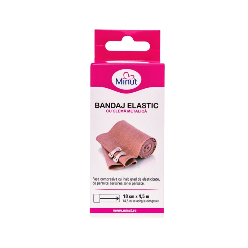 Bandaj elastic minut 10cm*4,5m - Vision Trading