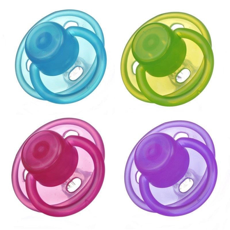 Suzeta silicon rotunda +0luni 1buc - Vision Trading