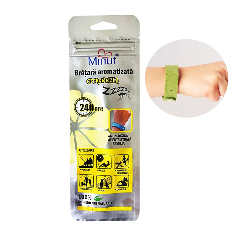 Bratara anti-tantari cu citronella Verde - Vision Trading