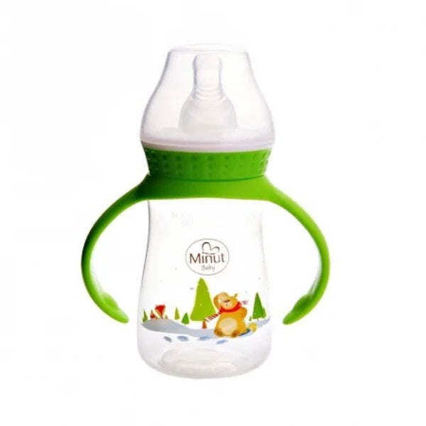 Biberon manere tetina silicon rotunda povesti romanesti ursul pacalit de vulpe +3luni 125ml - Vision Trading