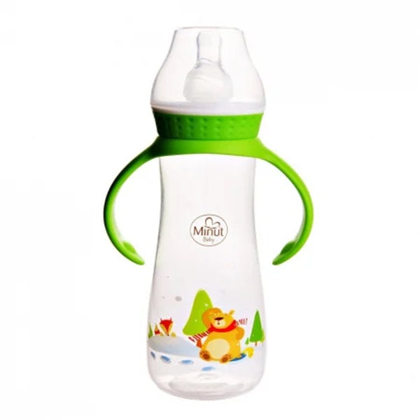 Biberon manere tetina silicon rotunda povesti romanesti ursul pacalit de vulpe +3luni 250ml - Vision Trading