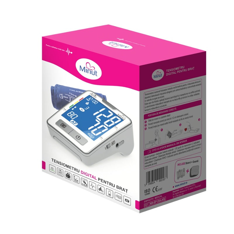 Tensiometru automat minut-brat bp126a-afib - Vision Trading