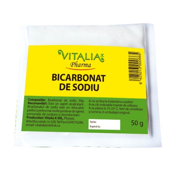 Bicarbonat de sodiu, 50 gr-VITA.00089