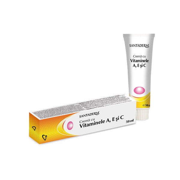 Crema cu vitaminele A + E + C, 50 ml, Santaderm-VITA.00135