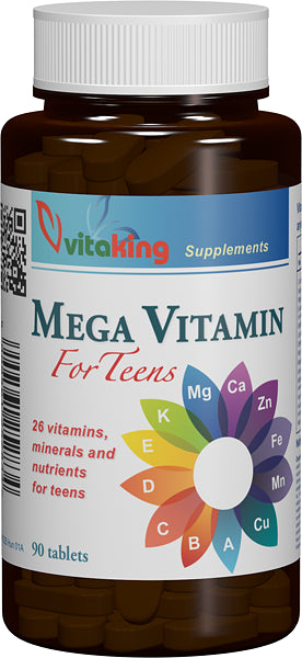 Multivitamine pentru adolescenti, 90 comprimate-VITA.00188
