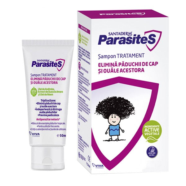 sampon tratament paduchi, 50 ml, Santaderm-VITA.00220