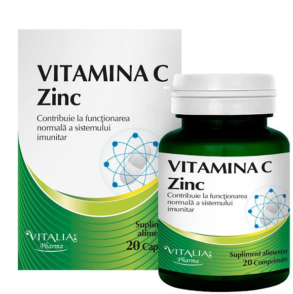 Vitamina c+zinc 20cpr - Viva Pharma