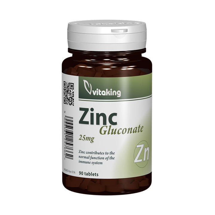 Gluconat de zinc 25mg 90cpr - Vitaking