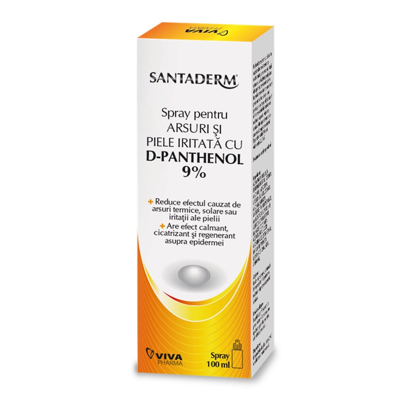 Spray panthenol 9% 100ml santaderm - Viva Pharma