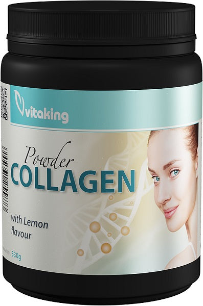 Colagen cu vitamnina c gust de lamaie 330gr - Vitaking