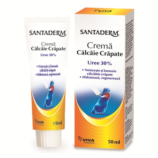 Crema calcaie crapate uree 30%  50ml santaderm - Viva Pharma