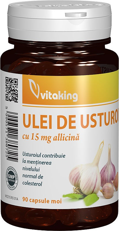 Ulei usturoi 30mg 90cps moi - Vitaking