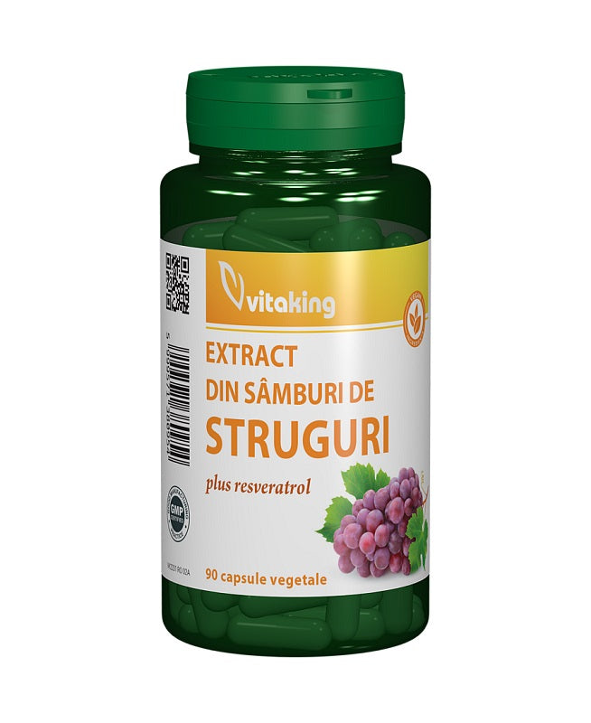 Extract samb. struguri cu resveratrol 90cps vegetale - Vitaking