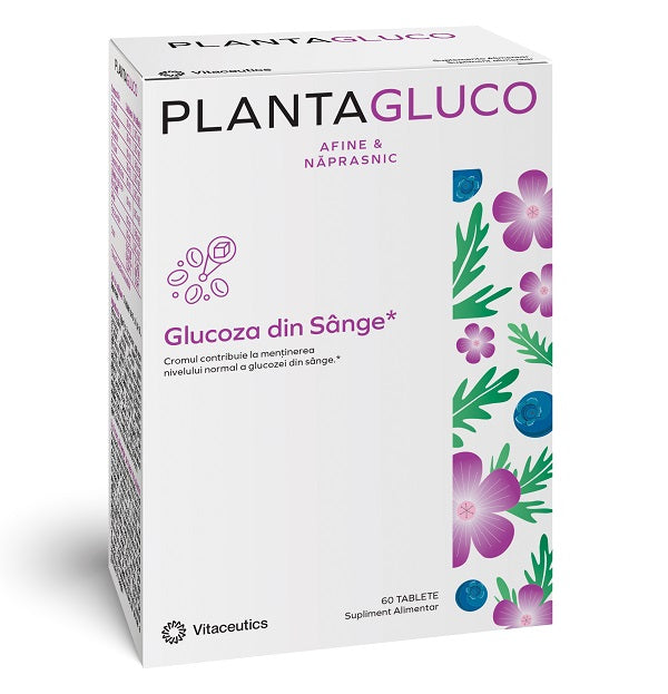 Plantagluco afine&napraznic 60cpr - Vitaceutics