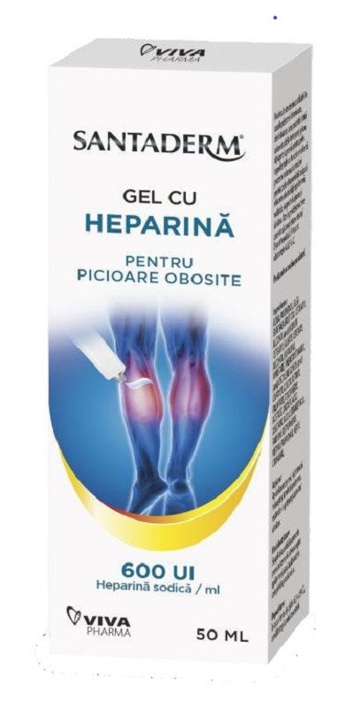 Gel heparina picioare obosite 600ui 50ml - Viva Pharma