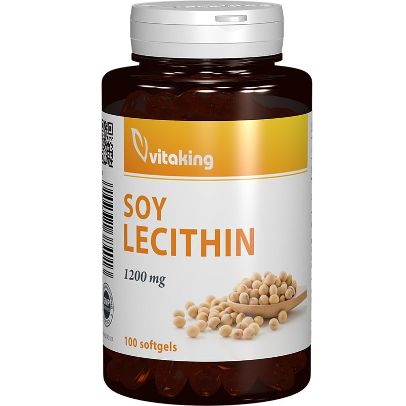 Lecitina din soia 1200mg 100cps gelatinoase - Vitaking