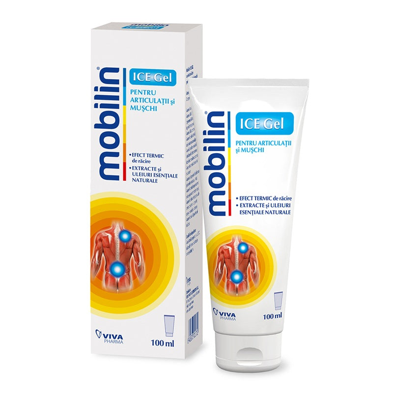 Mobilin Ice Gel – Gel cu efect de răcire pentru mușchi și articulații (100 ml) - Viva Pharma