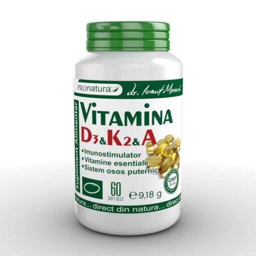Vitamina d3+k2+a 60cps - Medica