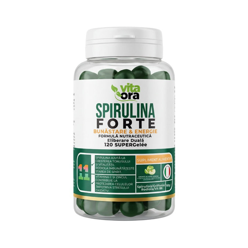 Spirulina forte mar verde 120jeleuri - Vita Ora