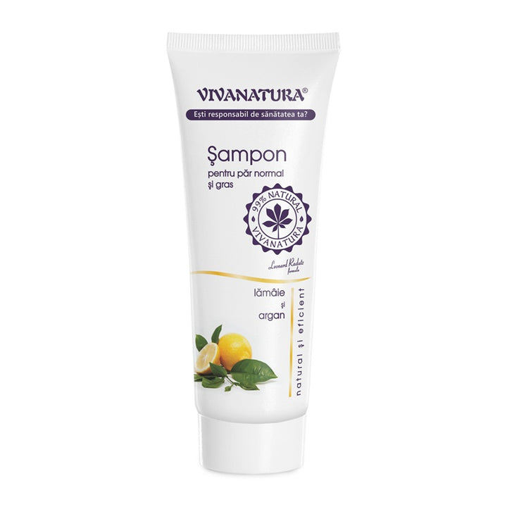Sampon par normal si gras cu lamaie&argan 250ml - Vivanatura