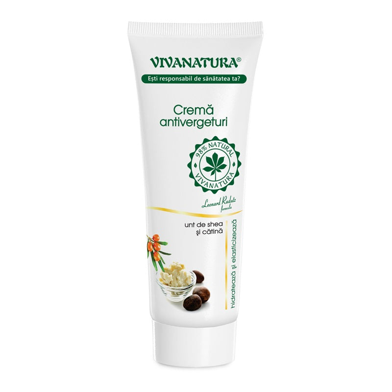 Crema antivergeturi unt de shea&catina 250ml - Vivanatura