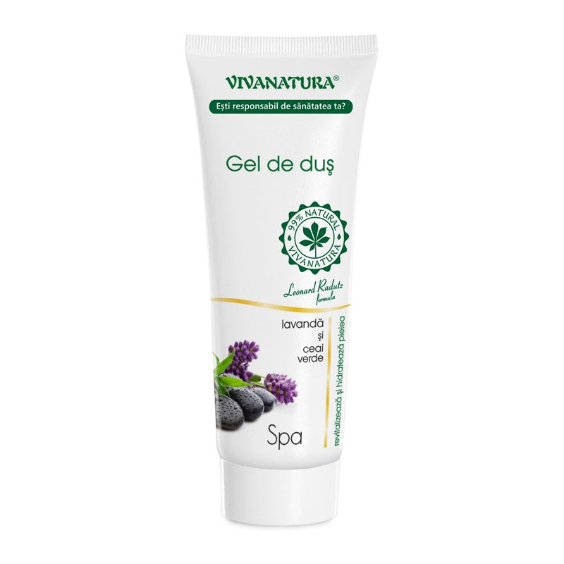Gel dus spa cu lavanda&ceai verde 250ml - Vivanatura