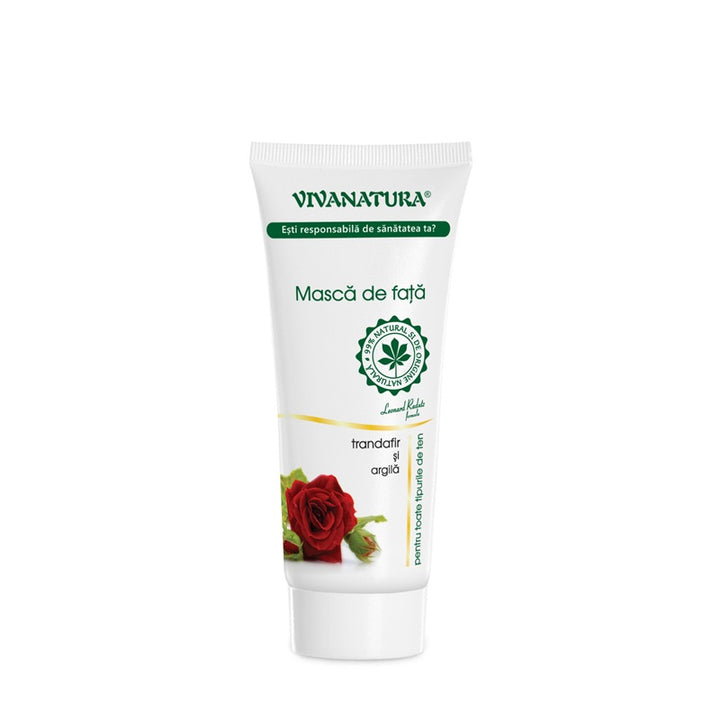 Masca fata argila activa&trandafir 75ml - Vivanatura