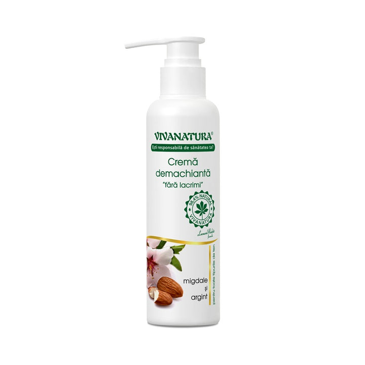 Crema demachianta argint coloidal&migdale 145ml - Vivanatura