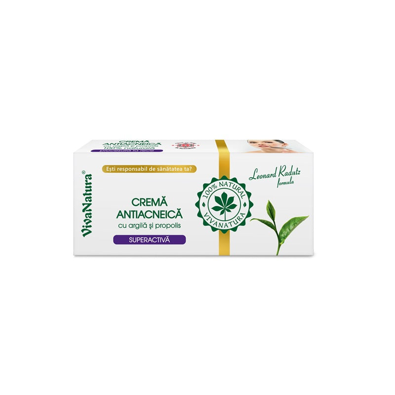 Crema antiacneica argila&propolis 20ml - Vivanatura